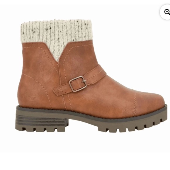 JSport Violet Women's Memory Foam Fax Fur Insulated Ankle Boots Brown Size 8.5 - Picture 2 of 11